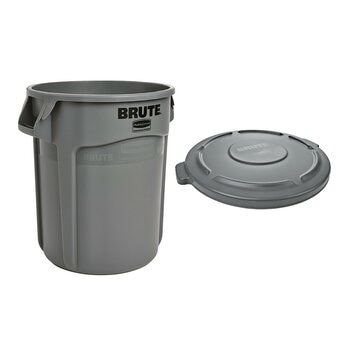 Rubbermaid Commercial Products BRUTE 加侖桶含蓋 32 加侖 灰色