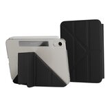 MAGEASY Facet 全方位支架透明背蓋保護套 iPad mini 7 2024 / A17 Pro / iPad mini 6 2021 黑