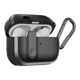 MAGEASY Odyssey 抗衝擊磁扣手繩耳機殼 AirPods Pro 1 & 2 金屬黑