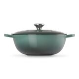 Le Creuset 媽咪鑄鐵鍋 含鋼頭鍋蓋 28公分 綠光森林