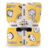 Peanuts 經典卡通舒適毯 152公分 X 177公分 黃