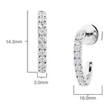 0.40克拉 圓形鑽石耳環 VS2/I