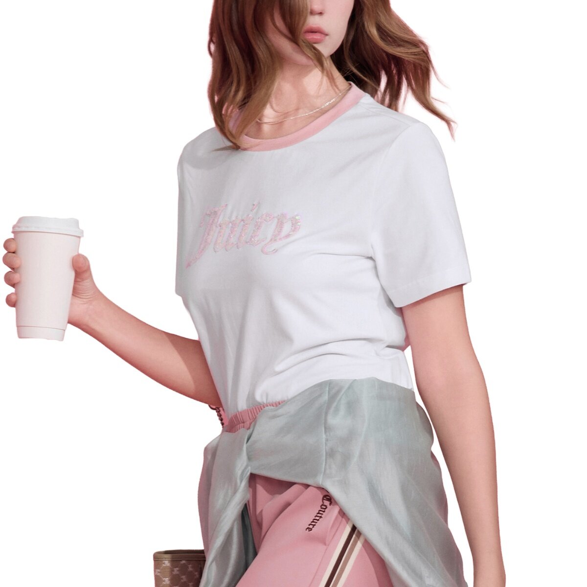 Juicy Couture 女短袖上衣 白