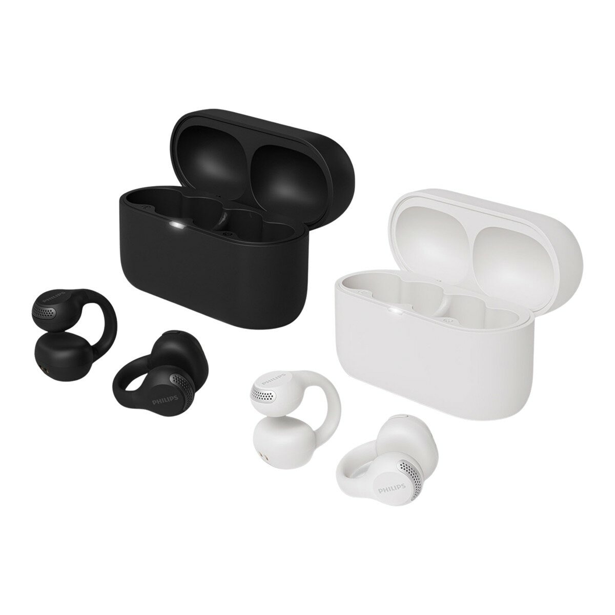 飛利浦 AI麥克風 長續航耳夾式 無線藍牙耳機 TAQ2000 黑/白