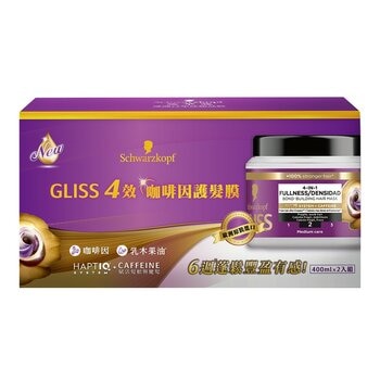 施華蔻 GLISS 4效咖啡因護髮膜 400毫升 X 2入