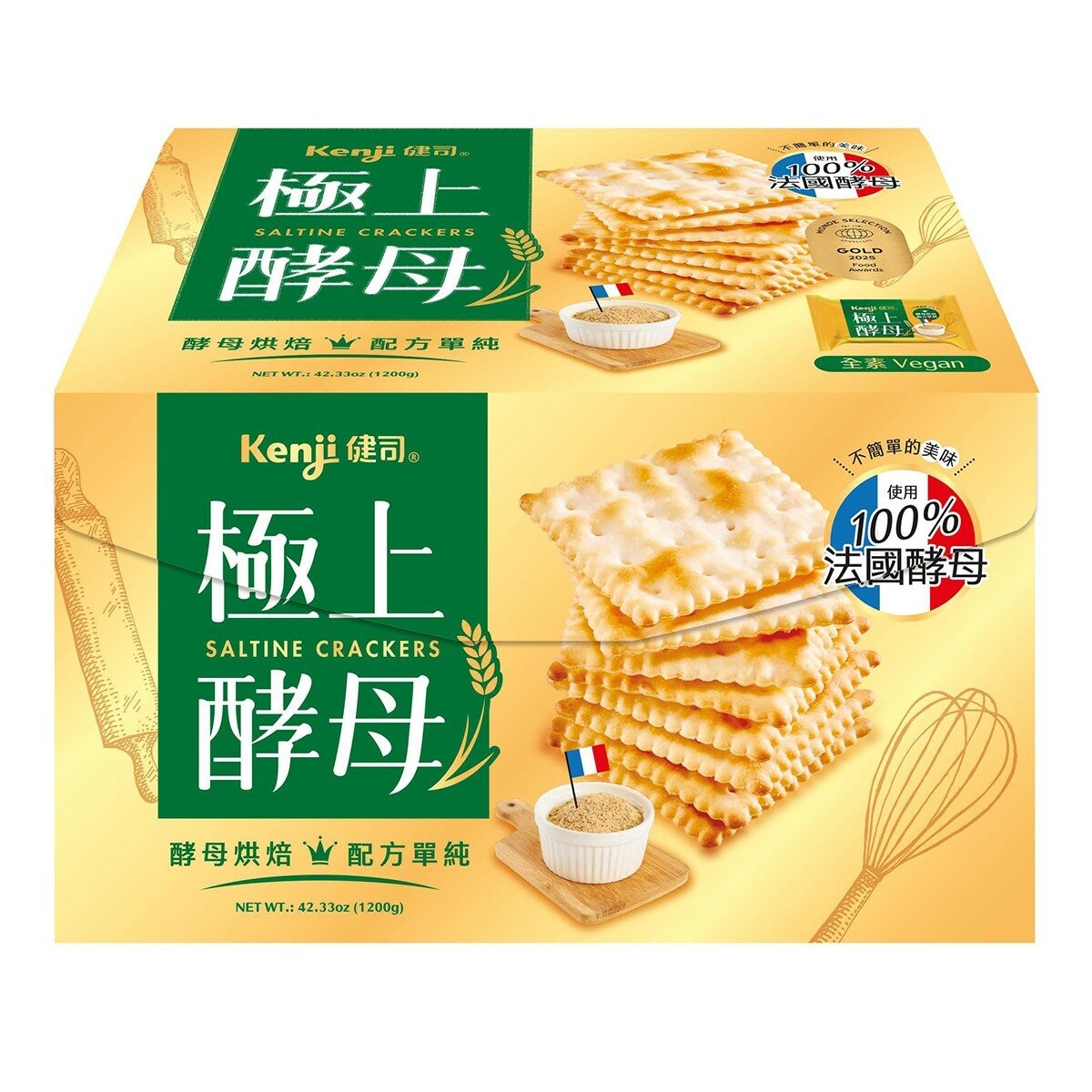 健司 極上酵母餅乾 20公克 X 60包