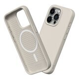 犀牛盾 iPhone 15 Pro SolidSuit MagSafe 兼容 經典防摔手機殼 + 9H 抗藍光鋼化玻璃保護貼 貝殼灰