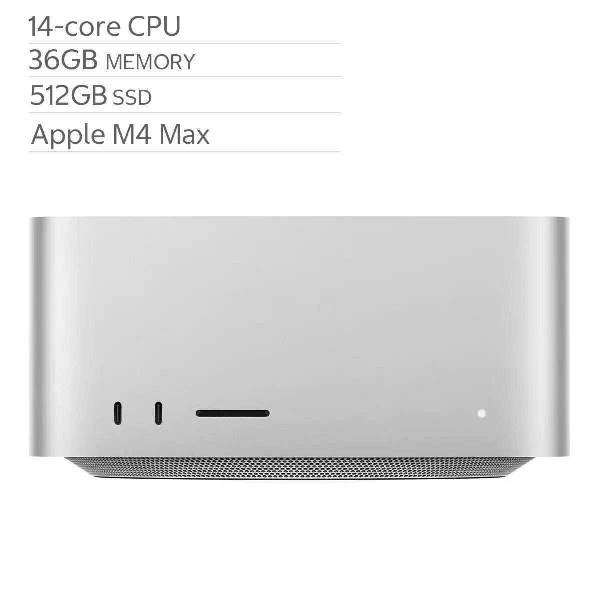 Apple Mac Studio 搭配 Apple M4 Max 晶片 14 核心 CPU 32 核心 GPU 36GB 512GB