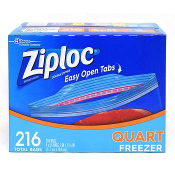 Ziploc 雙層夾鏈冷凍保鮮袋-小 216入 Ziploc 雙層夾鏈冷凍保鮮袋-小 216入