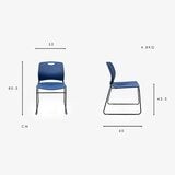 Musical Chairs Harmony 可堆疊訪客椅 2入組 深藍