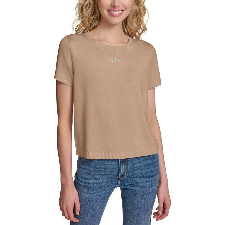 DKNY Jeans 女短袖上衣 卡其 DKNY Jeans 女短袖上衣 卡其