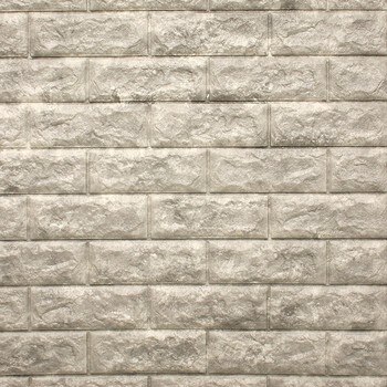 Cushioni 立體磚紋壁貼6入 - 石紋灰 Cushioni 立體磚紋壁貼6入 - 石紋灰