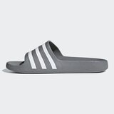 Adidas 男 Adilette Aqua 運動拖鞋 灰
