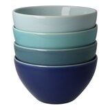 Minoyaki 日本製美濃燒飯碗 4件組 藍色