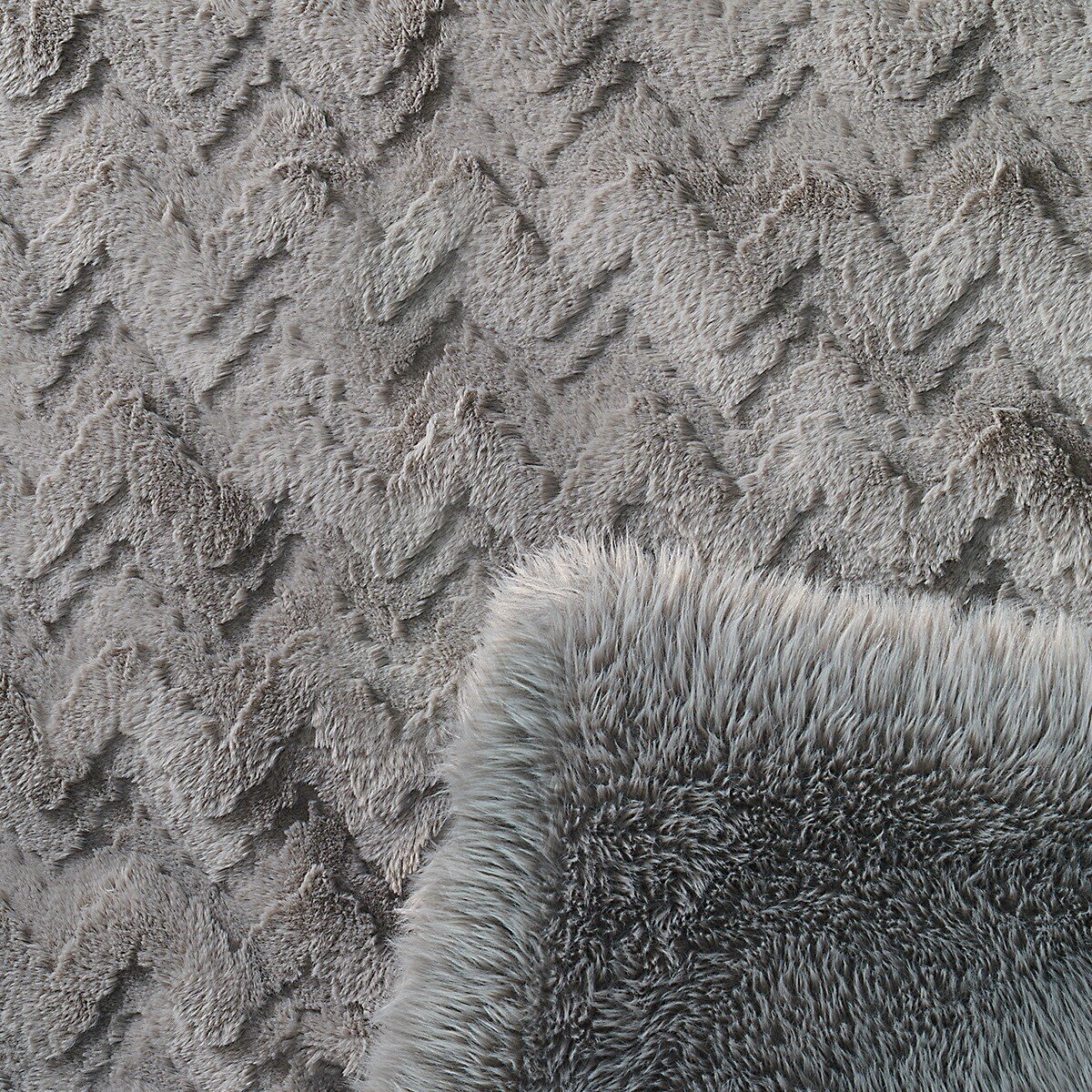 Mon Chateau 仿毛皮保暖毯 152公分 X 177公分 灰