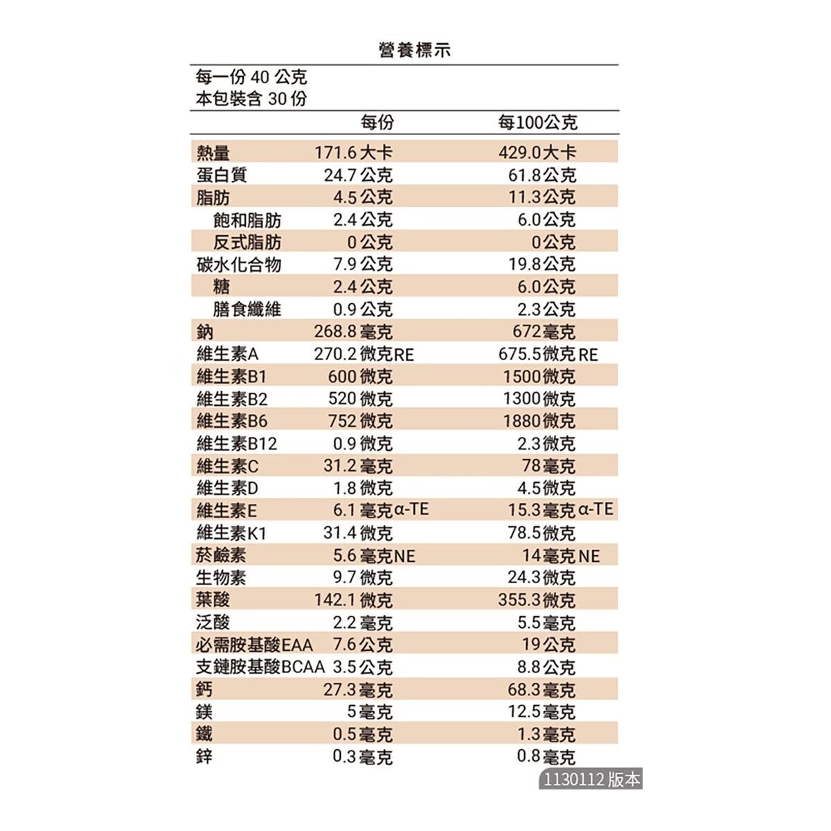 樂維根 優蛋白隨身包 無加糖花生 40公克 X 30入