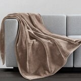 法蘭絨舒適毯 152公分 X 178公分 咖啡