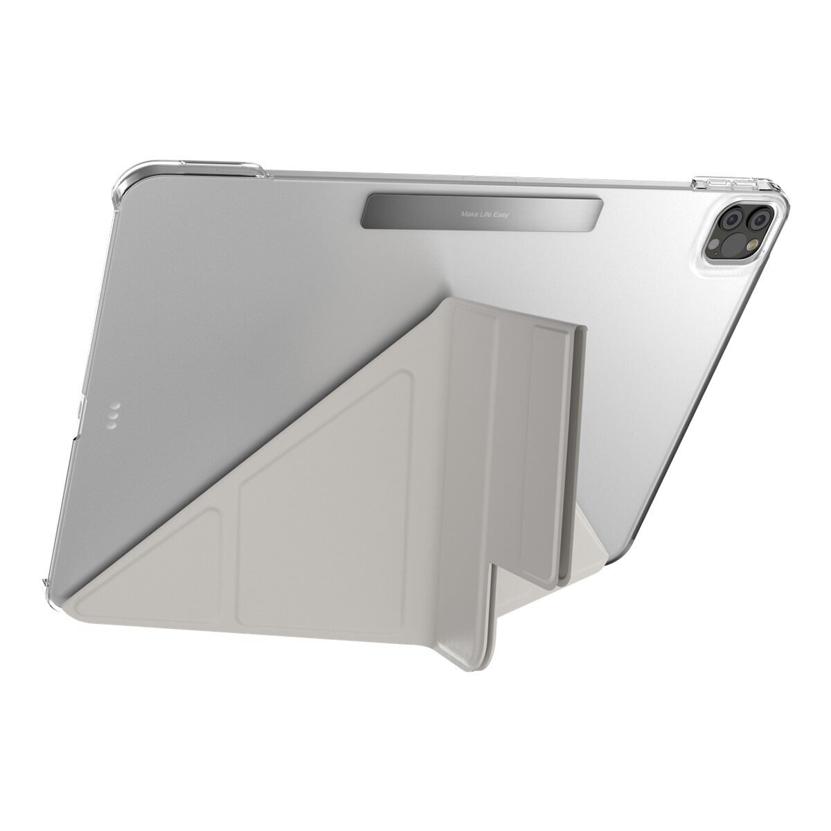 MAGEASY Facet 全方位支架透明背蓋保護套 iPad Pro 12.9吋 2022 M2 - 2018 星光灰 MAGEASY Facet 全方位支架透明背蓋保護套 iPad Pro 12.9吋 2022 M2 - 2018 星光灰