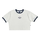 Nautica 女短版短袖上衣 白