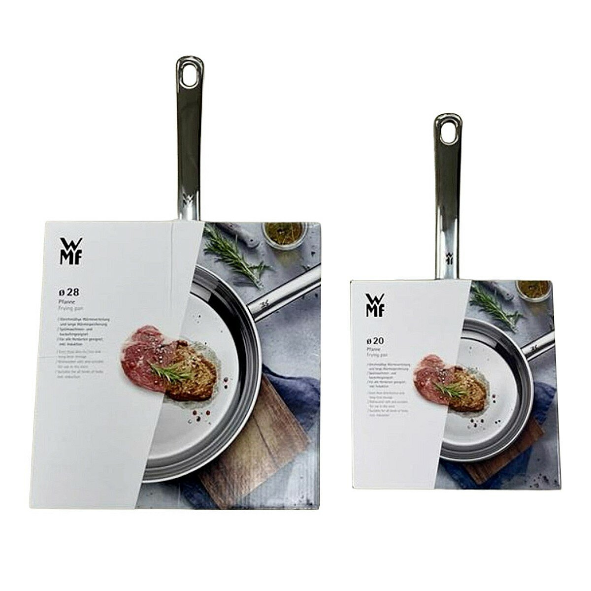 WMF Profi Pfannen 不鏽鋼平底煎鍋 2件組