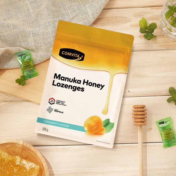 Comvita Manuka Honey Lozenges Coolmint Flavour 500 g
