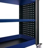 CSPS 32 inch 3-Tier Storage Cart Blue