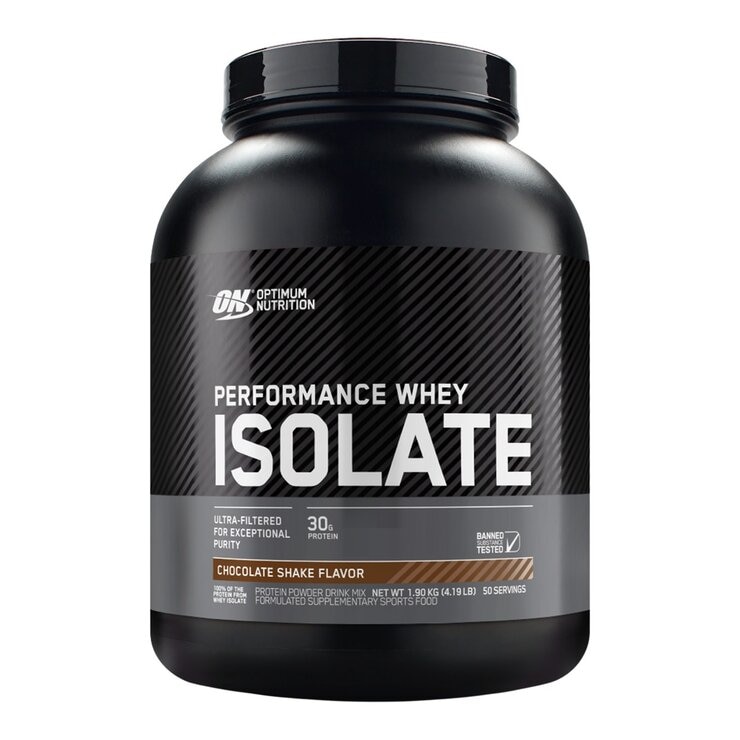 Optimum Nutrition Whey Isolate Protein Powder Chocolate Shake 1.9 kg