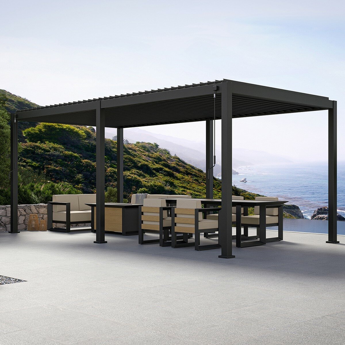 Mirador 111DA 10呎 X 20呎 戶外遮陽亭 深灰色 Mirador 111DA 10呎 X 20呎 戶外遮陽亭 深灰色
