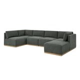 Henredon 布面模塊沙發六件組 灰色