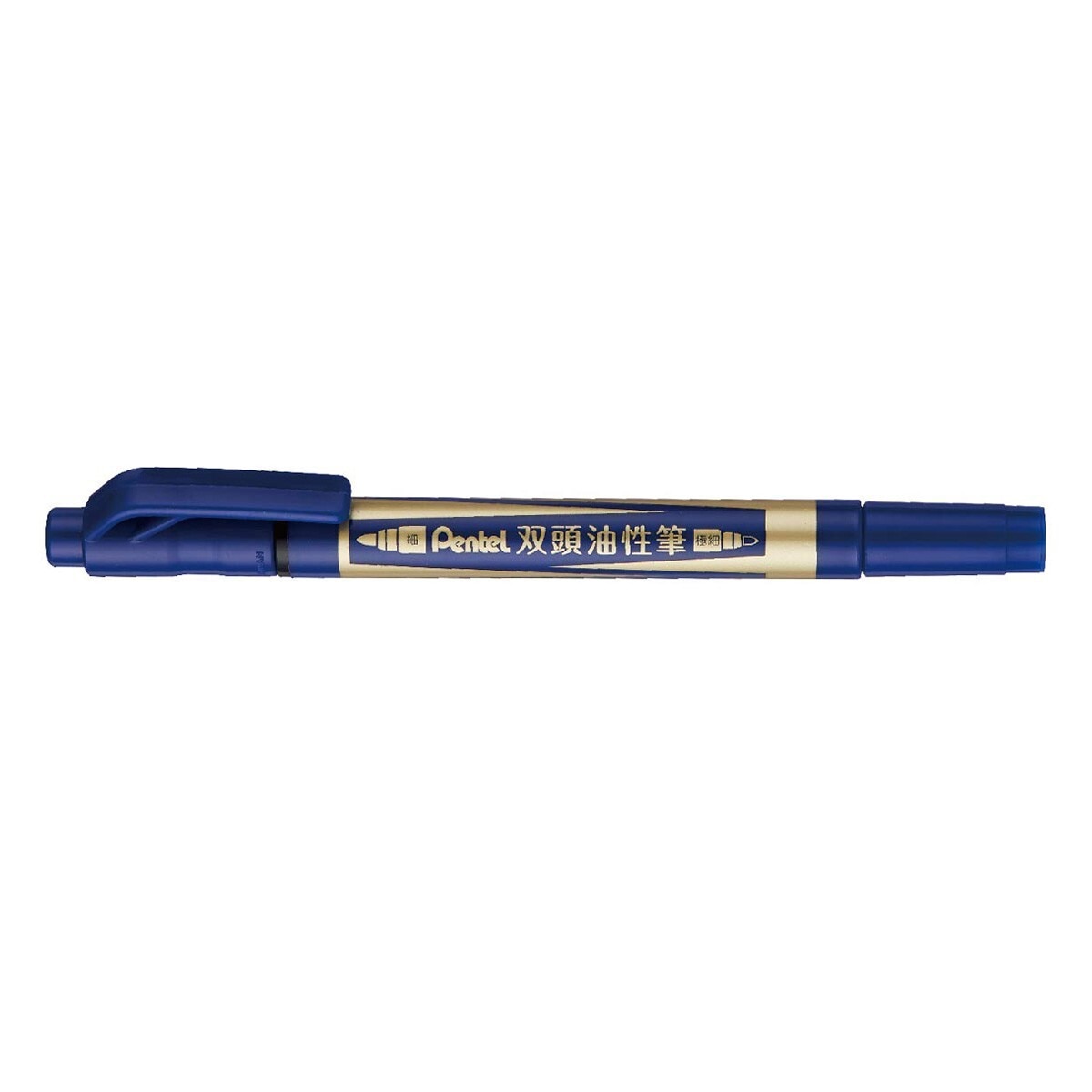 Pentel 雙頭油性筆 36支 藍色