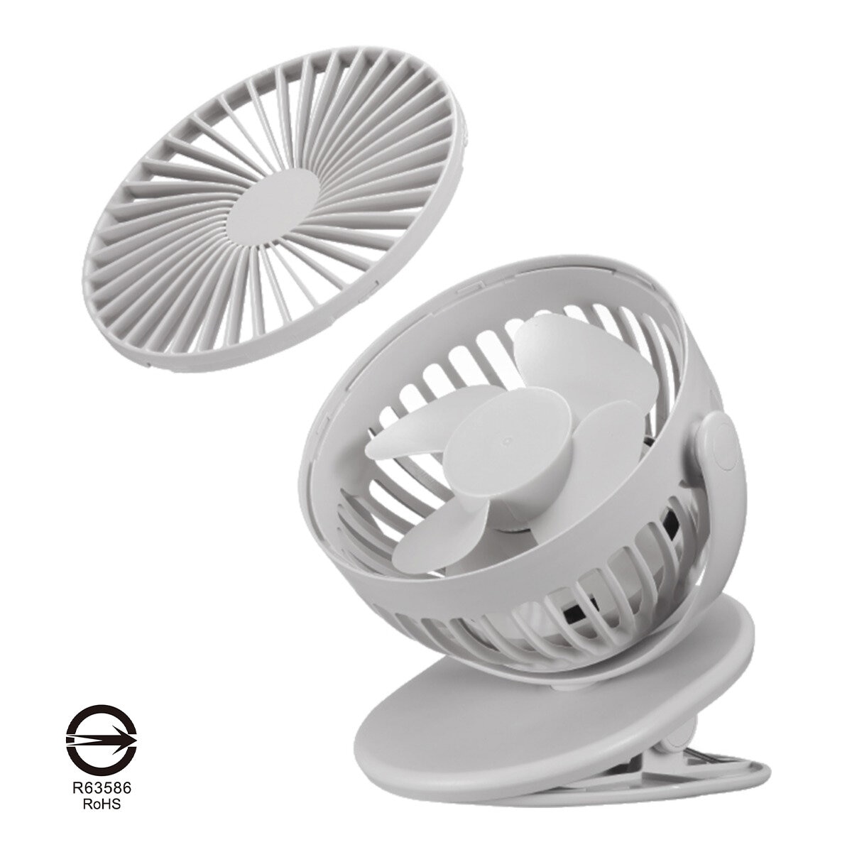 艾美特 USB 桌/夾式充電風扇 2入組 UD703S