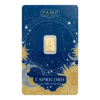 PAMP 12星座黃金條塊 999.9純金 0.5公克 摩羯座