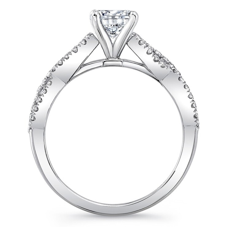 0.93 ctw Platinum Round Diamond Ring VS2/I