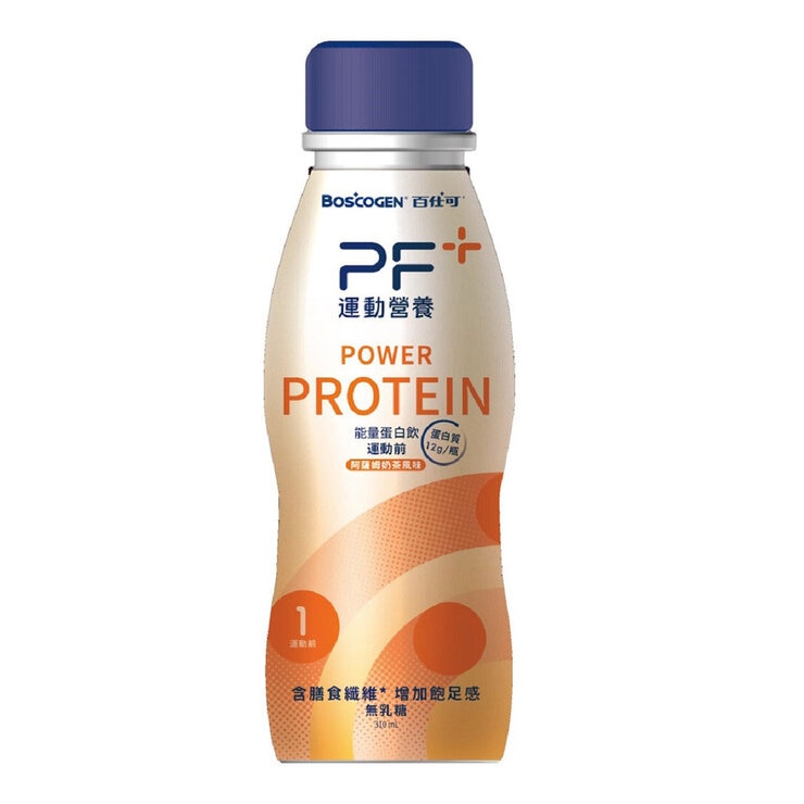 BOSCOGEN PF+ Power Pre-Workout Protein Drink Milk Tea Flavors 310 ml X 12-Pack