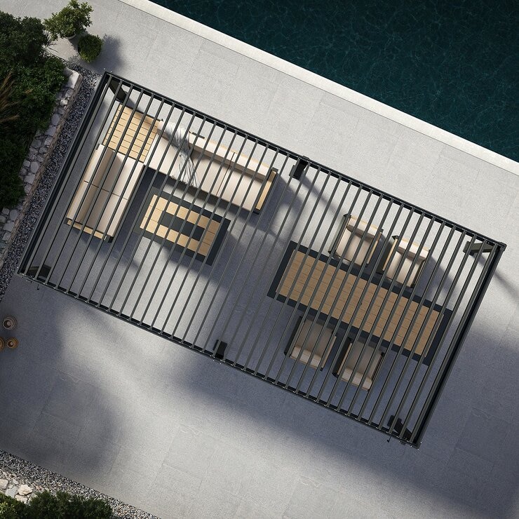 Mirador 111DA 10呎 X 20呎 戶外遮陽亭 深灰色 Mirador 111DA 10呎 X 20呎 戶外遮陽亭 深灰色