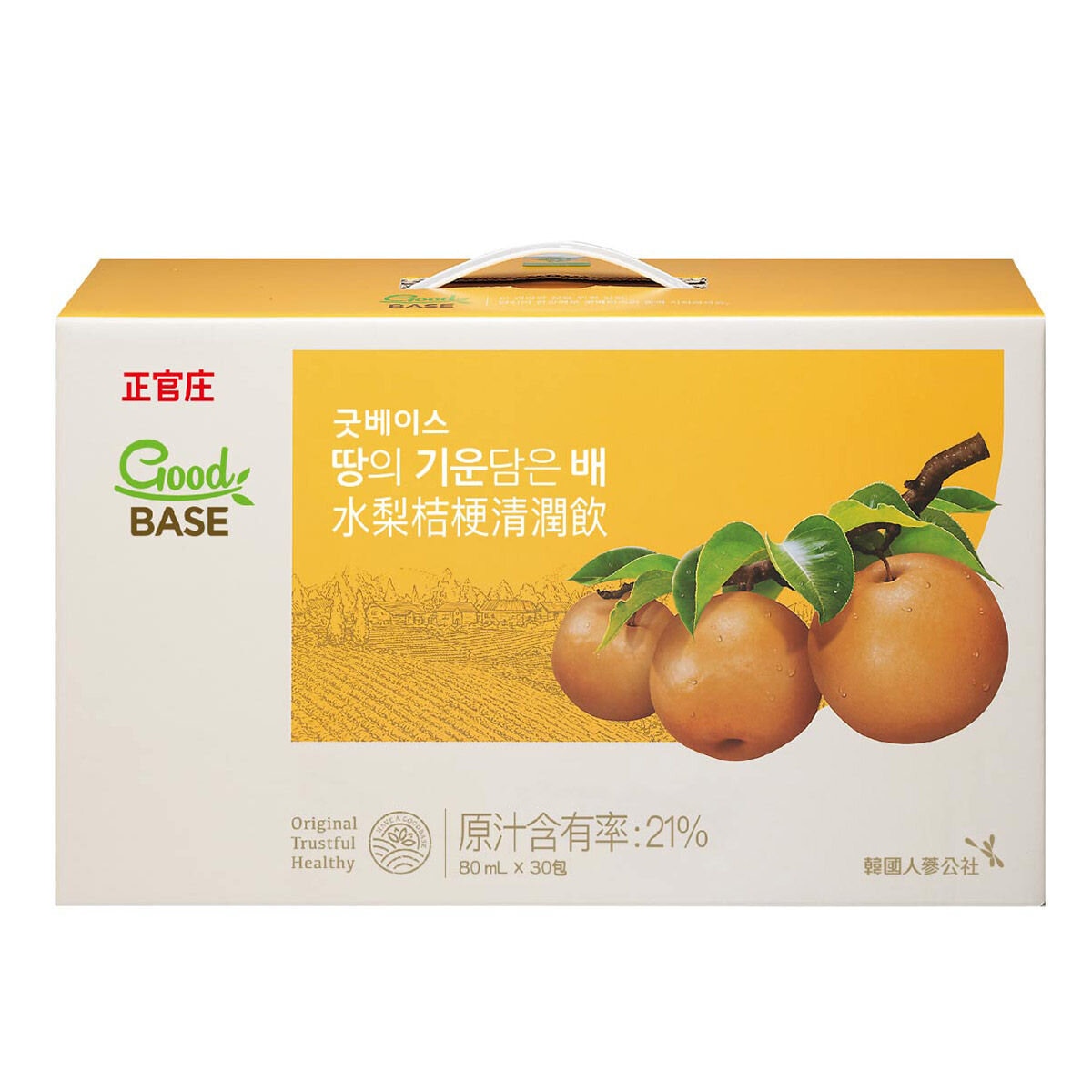 正官庄 GoodBASE 水梨桔梗清潤飲 80毫升 X 30包