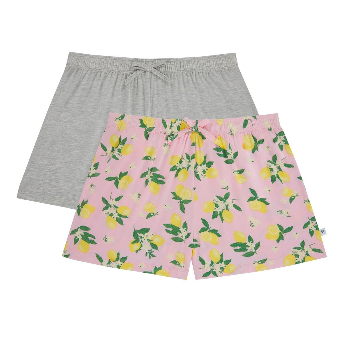 Jane & Bleecker 女居家短褲兩件組 淺灰