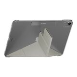 MAGEASY Facet 全方位支架透明背蓋保護套 適用於 2024 iPad Air 11吋 2025 M3 / 2024 M2 星光灰
