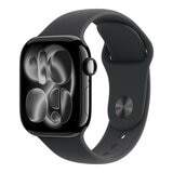 Apple Watch Series 11 GPS 42公釐 曜石黑色鋁金屬錶殼 附黑色運動型錶帶 S/M