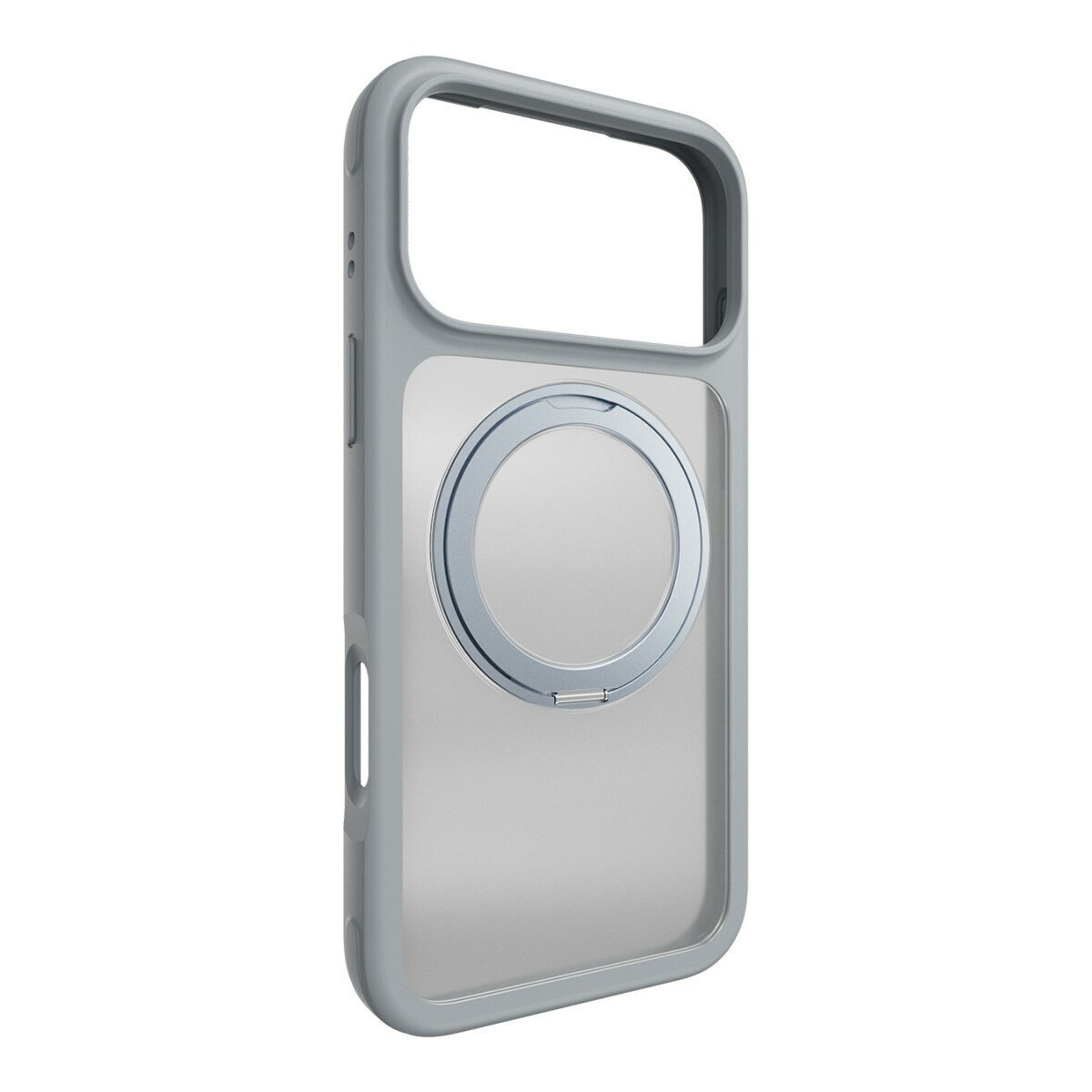 MAGEASY MagStand 360 M 磁吸旋轉支架防摔手機殼 iPhone 17 Pro Max(迷霧) + 鏡頭保護貼Lenz(炫彩) + Vetro 9H 鋼化玻璃保護膜