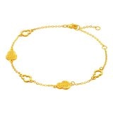 24K黃金手鍊 極光福祿 133厘