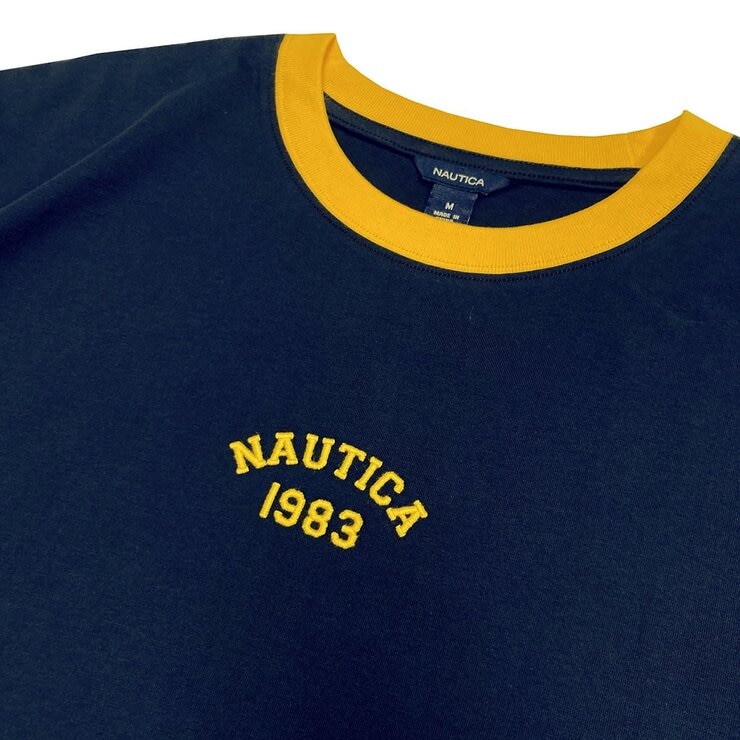 Nautica 女短版短袖上衣 深藍