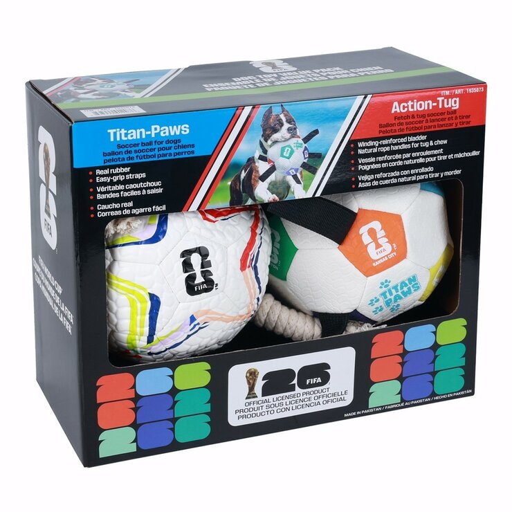 FIFA World Cup Soccer Ball Pet Toy 2-Count FIFA World Cup Soccer Ball Pet Toy 2-Count