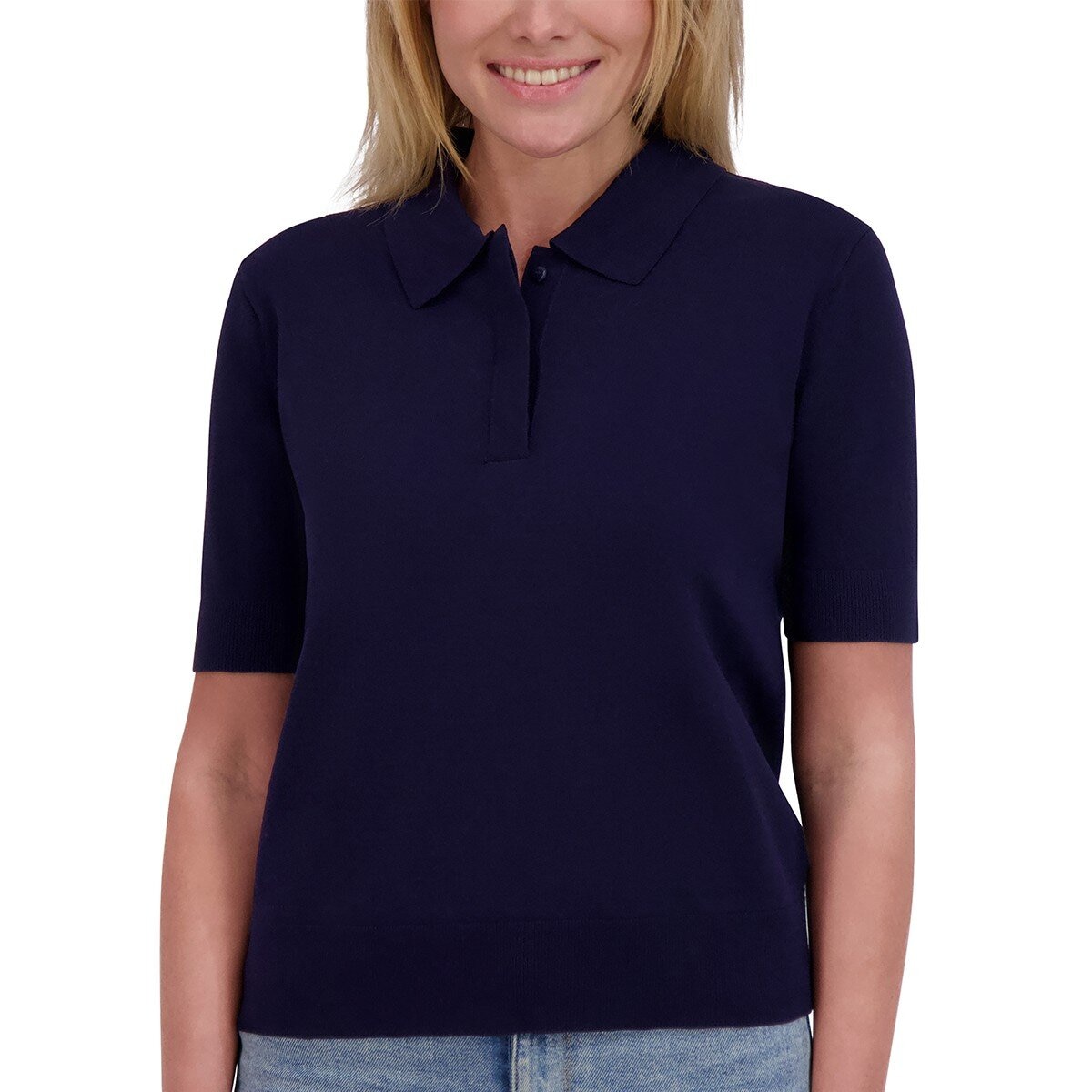 DKNY Jeans 女短袖針織 Polo衫