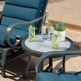 SunVilla 戶外流線型桌椅三件組 藍色