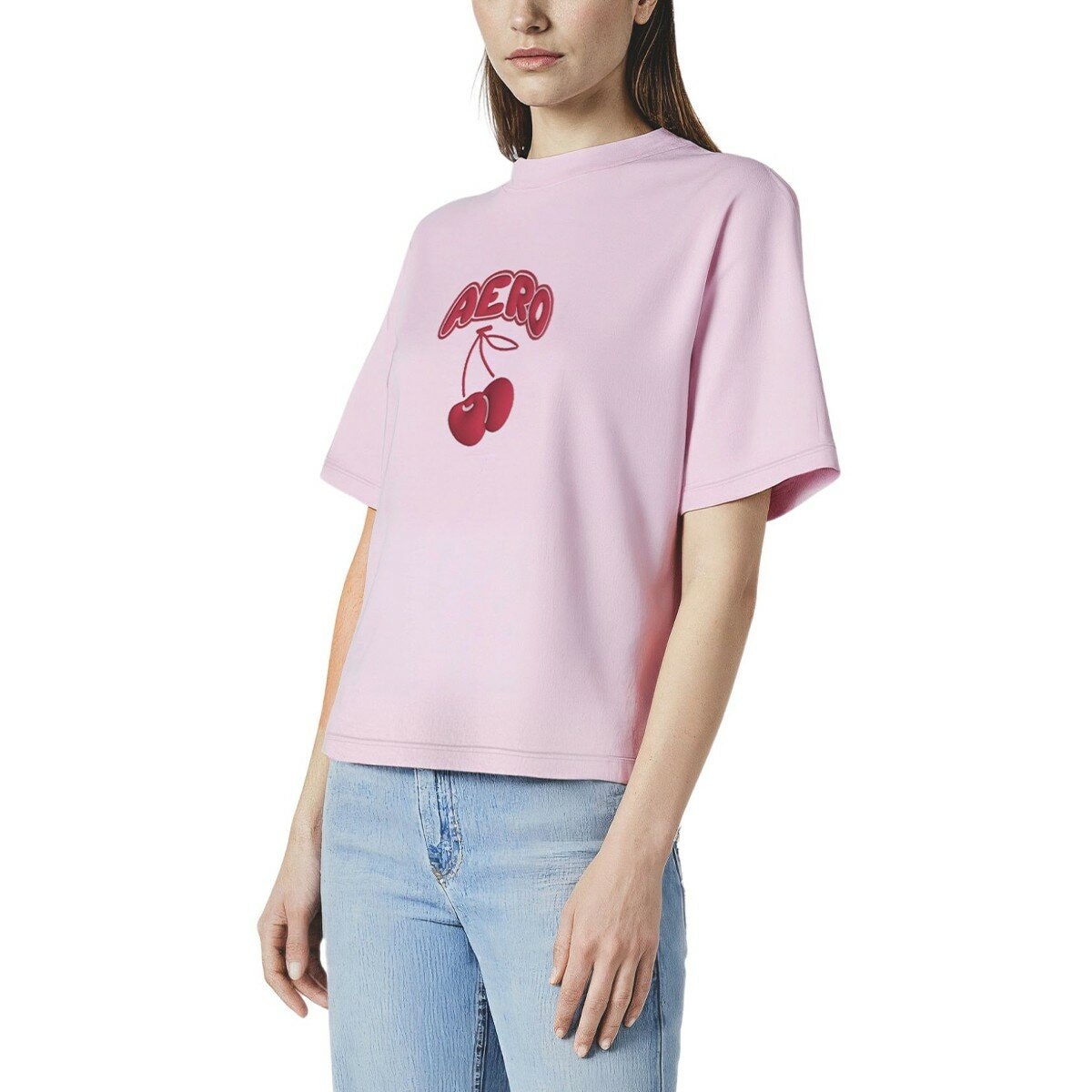 Aeropostale 女短袖上衣 粉 M