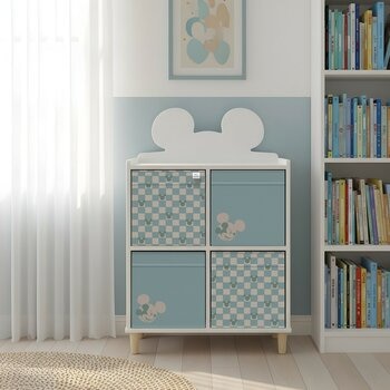 Disney 造型四格置物櫃