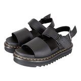 Dr.Martens 女厚底涼鞋 黑色