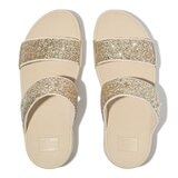 FitFlop 女雙寬帶拖鞋 金