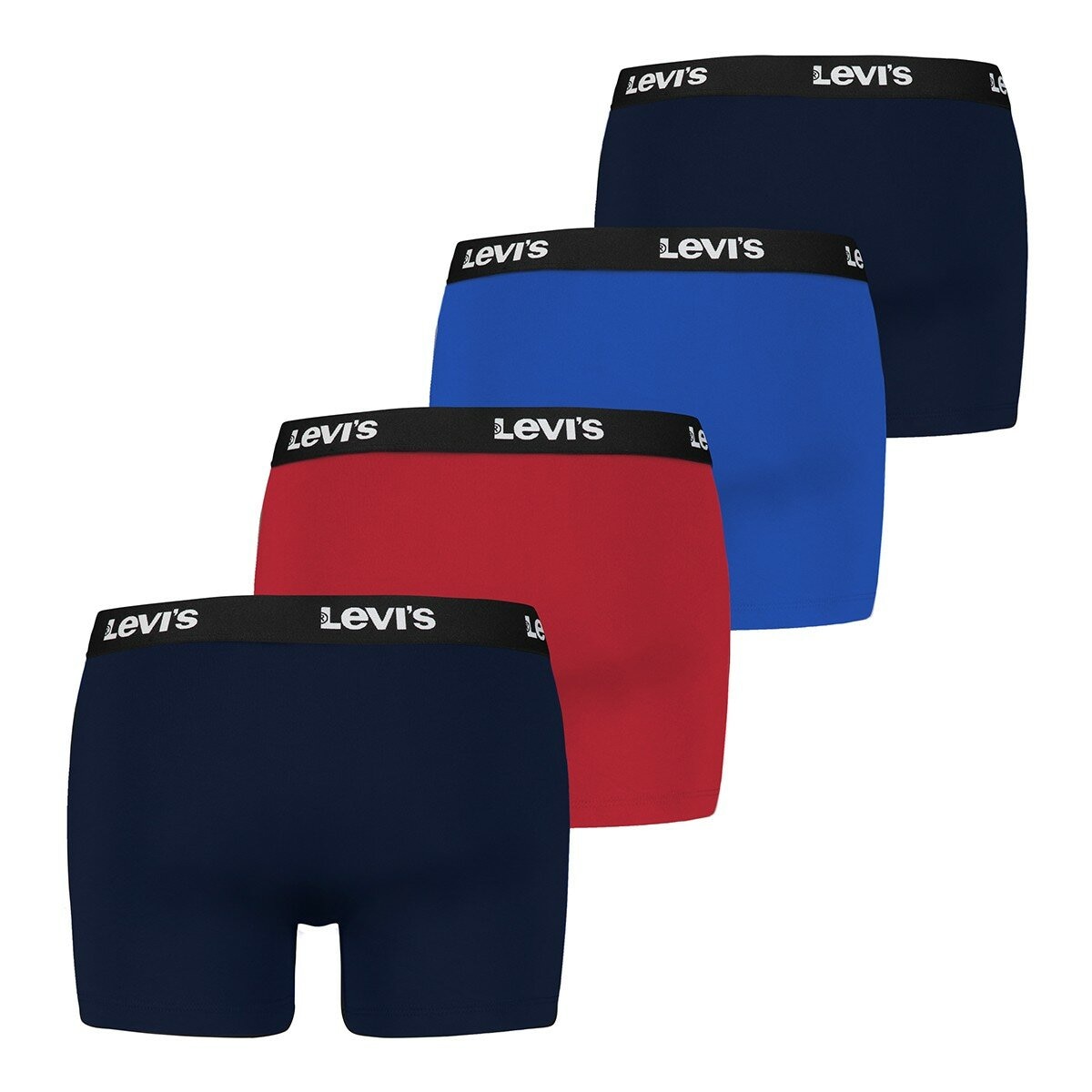 Levi's 男內褲四入組 黑/藍/紅 XL